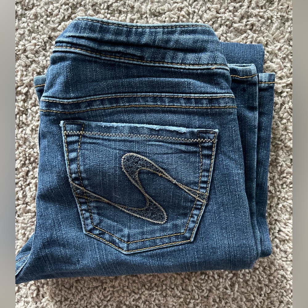 Silver Jeans Women's Boot Cut in Deep Blue - Picture 3 of 3